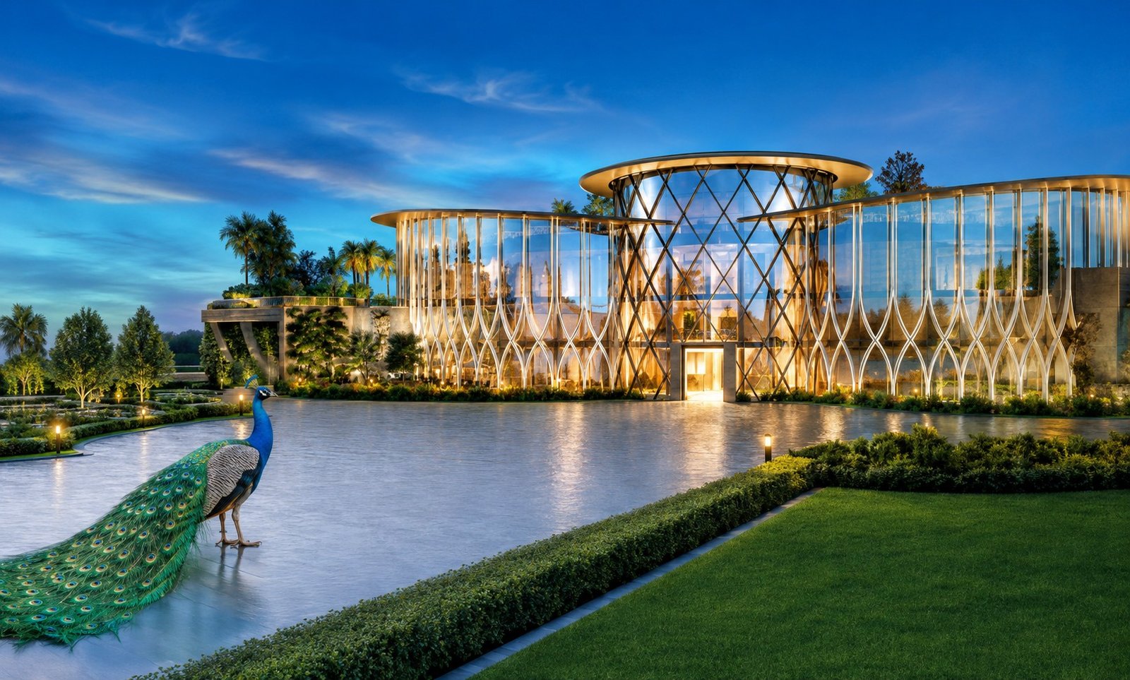 Club Regalia clubhouse by the water, artist's impression