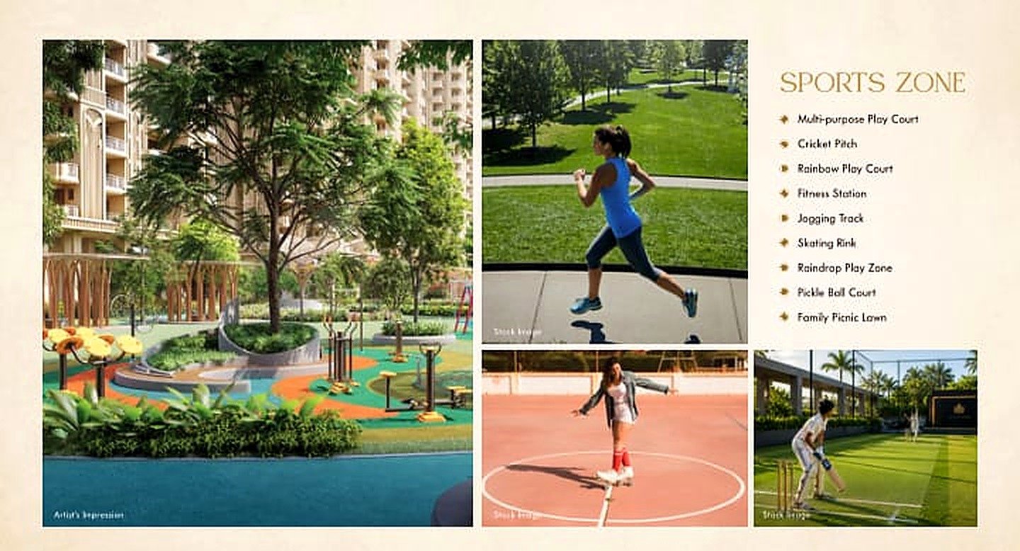 Sports Zone — jogging track and play courts
