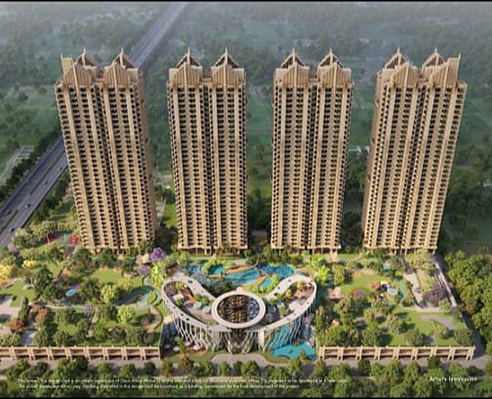 Gaur Alaris towers, aerial view